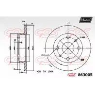 Тормозной диск MAXTECH 8630 05 863005.0000 4327745 D9SCMIZ