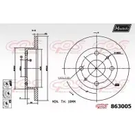 Тормозной диск MAXTECH 8630 05 L1TYD 4327748 863005.6980