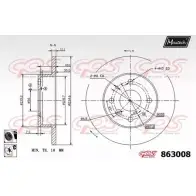 Тормозной диск MAXTECH LGUBIL 4327758 863008.6060 86 3008