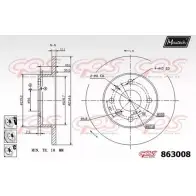 Тормозной диск MAXTECH 863008.6880 4327759 86 3008 ET045