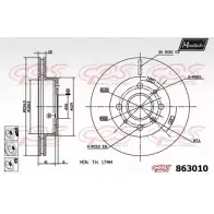 Тормозной диск MAXTECH 863010.6980 4327768 N85DE7 86 3010