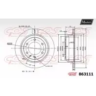 Тормозной диск MAXTECH 4327781 863111.0000 863 111 OUB6Q