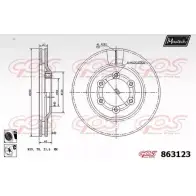 Тормозной диск MAXTECH 2RUOW 863123.6060 8 63123 4327806