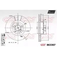 Тормозной диск MAXTECH Subaru Impreza (GFC) 1 Купе 1.8 AWD 103 л.с. 1993 – 1995 86330 7 863307.6980 F5AO0