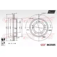 Тормозной диск MAXTECH 86 3505 JT9R9P2 4327874 863505.6060
