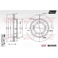 Тормозной диск MAXTECH UYAV9F 863505.6980 8 63505 4327876
