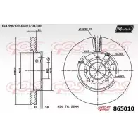 Тормозной диск MAXTECH 865010.0000 4327945 6U155 86 5010