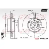 Тормозной диск MAXTECH 865 010 4327946 865010.6060 B20CVC