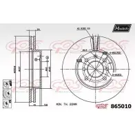 Тормозной диск MAXTECH 4327947 8 65010 865010.6880 MBR094