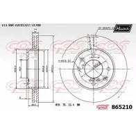 Тормозной диск MAXTECH 865210.0000 4327993 8652 10 OH2YP