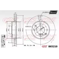 Тормозной диск MAXTECH 4327995 865210.6880 HJTMTV 8652 10