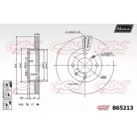 Тормозной диск MAXTECH Hyundai 865213.6980 U2YXKWD 8652 13