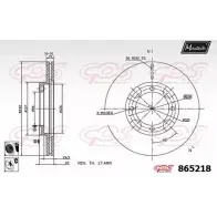 Тормозной диск MAXTECH 86521 8 865218.6060 4328014 USVGP