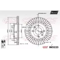 Тормозной диск MAXTECH 9Z63Q 865223.6060 Hyundai 8 65223