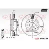 Тормозной диск MAXTECH 865230.6980 C9BRKG 8 65230 4328040