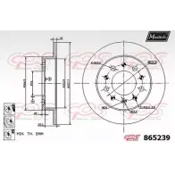 Тормозной диск MAXTECH V5ZQZN Hyundai Tiburon (GK) 2 Купе 2.0 CVVT 143 л.с. 2006 – 2008 86523 9 865239.6880