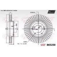 Тормозной диск MAXTECH 865250.0000 4328093 O44S4R 865 250