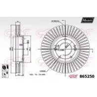 Тормозной диск MAXTECH 8 65250 865250.6060 NZG29UY 4328094