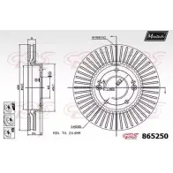 Тормозной диск MAXTECH 865 250 4328095 YSORFAS 865250.6880