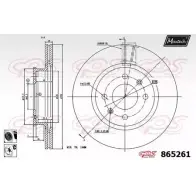 Тормозной диск MAXTECH 865 261 4328122 865261.6060 05SDXQ5