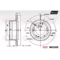 Тормозной диск MAXTECH 59UXL3K 8652 65 865265.0000 4328133