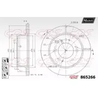 Тормозной диск MAXTECH 86 5266 4328139 MYU4CM 865266.6880