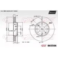 Тормозной диск MAXTECH 86 5506 4328161 CAK9CO 865506.0000