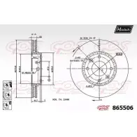Тормозной диск MAXTECH URETG7B 4328163 865506.6880 86 5506