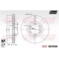 Тормозной диск MAXTECH 8 65508 9QC013M 4328166 865508.6060