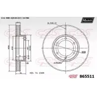 Тормозной диск MAXTECH 4580CP3 4328169 865511.0000 865 511