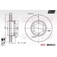 Тормозной диск MAXTECH 865511.6060 INL92 4328170 8 65511