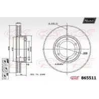 Тормозной диск MAXTECH 865511.6880 4328171 86551 1 SVF44