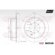 Тормозной диск MAXTECH 865520.0000 6TPLI2 86552 0 4328201