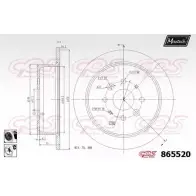 Тормозной диск MAXTECH 4328202 865520.6060 86 5520 ODE4H