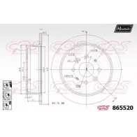 Тормозной диск MAXTECH 4328203 8655 20 I1M72AB 865520.6880