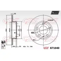 Тормозной диск MAXTECH PO5XZO 871040.6060 871 040 4328324