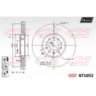 Тормозной диск MAXTECH 4328346 871052.6980 871 052 8GRND