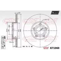 Тормозной диск MAXTECH 871060.6980 FTZ24Z 8 71060 Audi A4 (B5) 1 Седан 1.8 115 л.с. 1995 – 2000