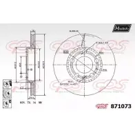 Тормозной диск MAXTECH 871073.6880 4328417 871 073 57INWX