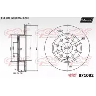 Тормозной диск MAXTECH 871082.0000 4328451 8 71082 9MWB7Z