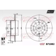 Тормозной диск MAXTECH 87108 2 871082.6060 4328452 ONB7DS