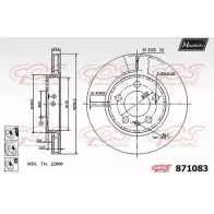 Тормозной диск MAXTECH 8710 83 871083.6880 Seat Leon (1M) 1 1998 – 2005 WZIM3