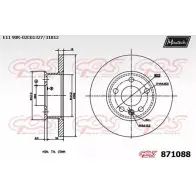 Тормозной диск MAXTECH 4328475 871088.0000 78WTAR 87 1088