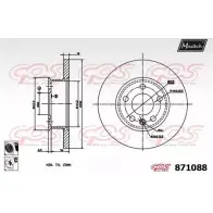 Тормозной диск MAXTECH 871088.6060 4328476 W9AFYL 871 088