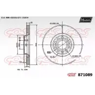 Тормозной диск MAXTECH 2K7JS 8 71089 871089.0000 Audi A6 (C5) 2 Универсал