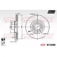 Тормозной диск MAXTECH Audi A6 (C5) 2 Универсал 871089.6060 8710 89 BU8DEXK