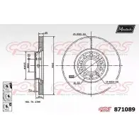 Тормозной диск MAXTECH 871089.6880 Audi A6 (C5) 2 Универсал 871 089 5EMQY