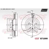 Тормозной диск MAXTECH 8 71099 4328512 871099.0000 73CNPN1