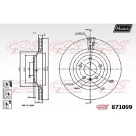Тормозной диск MAXTECH 871099.6880 871 099 JWDDKU 4328514