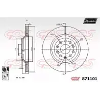 Тормозной диск MAXTECH HH9I7 87 1101 Skoda Superb (3T5) 2 Универсал 1.8 TSI 4x4 152 л.с. 2009 – 2015 871101.6060